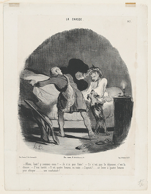 Allons haut! Y sommes-nous? . . . from La Chasse, published in Le Charivari, November 11, 1843