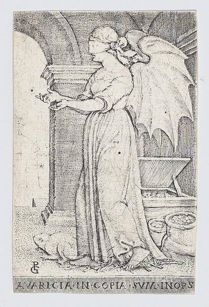 Avarice (Avaritia), from The Seven Vices