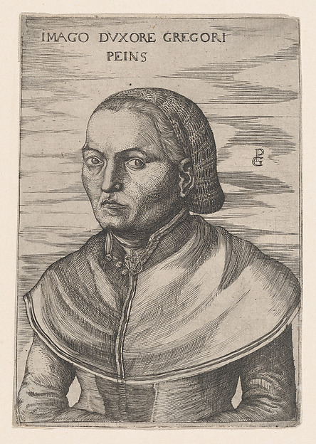 Portrait of the Wife of Georg Pencz (Imago Duxore Gregori Peins)