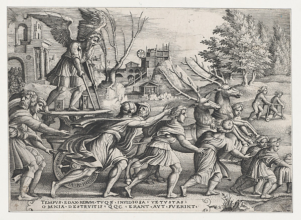 The Triumph of Time on Fame, from "The Triumphs of Petrarch"