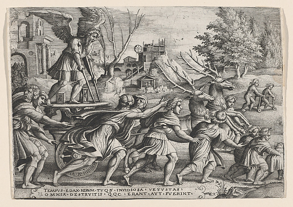 The Triumph of Time on Fame, from "The Triumphs of Petrarch"