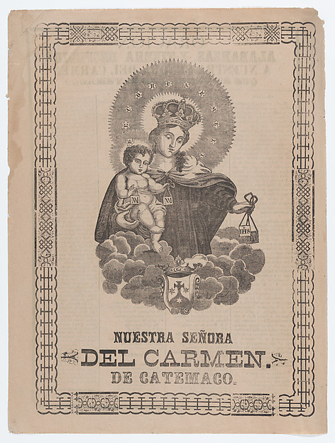 Our Lady of Catemaco holding the Christ Child by José Guadalupe Posada