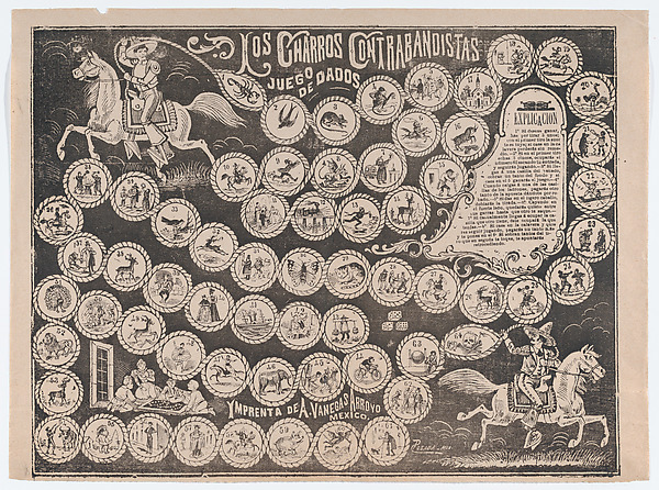 Game of the cowboy smugglers (Los charros contrabandistas)
