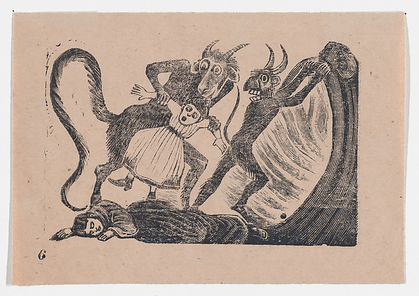 Plate 6: Terrible fate of a child snatched to hell because of a dog