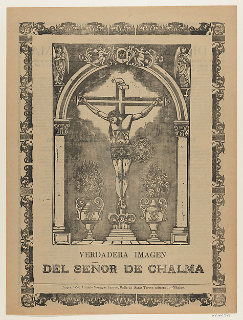 True Image of the Lord of Chalma, Christ crucified by José Guadalupe Posada