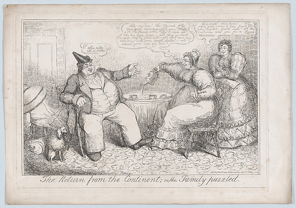 The Return from the Continent, or the Family Puzzled