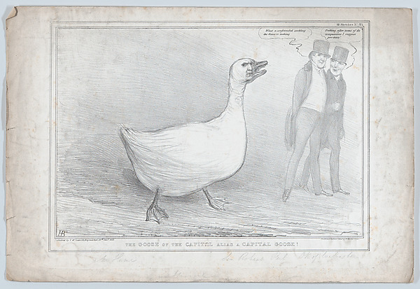 The Goose of the Capitol Alias a Capital Goose! by John Doyle, The Metropolitan Museum of Art