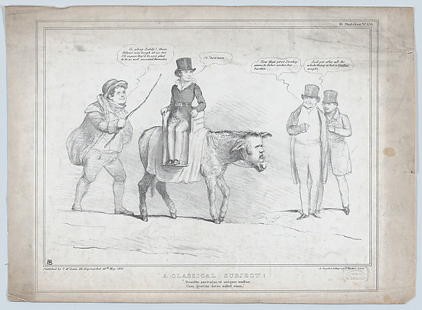 A Classical Subject! "Demitto auviculas, ut uniquoe asellus, Cum gravius dorso subiit onus_"