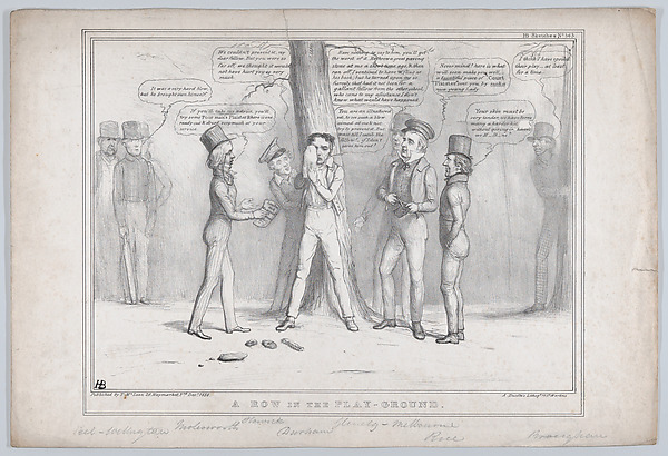A Row in the Play-Ground