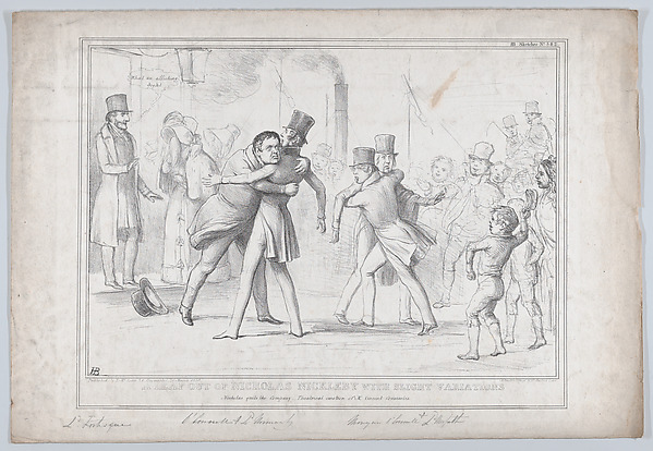 A Leaf Out of Nicholas Nickleby with Slight Variations – Nicholas quits the Company – Theatrical Emotion of Mr. Vincent Crummles