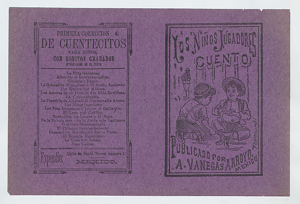 Cover for 'Los Niños Jugadores', two young boys playing with toys