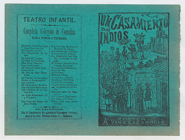 Cover for 'Un Casamiento de Indios', a wedding procession following a bride and groom