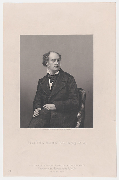 Daniel Maclise, Esq., R.A., from "Illustrated News of the World"