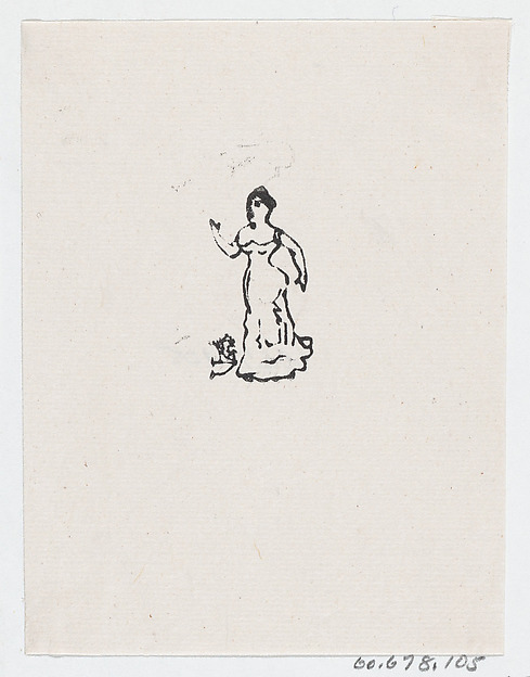 A woman in an evening gown raising her right hand