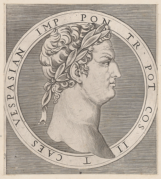 Speculum Romanae Magnificentiae: Vespasian, from The Twelve Caesars