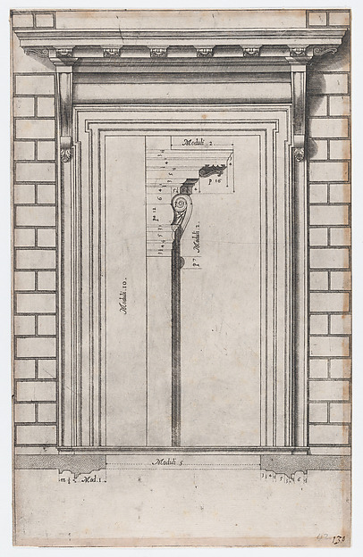 Speculum Romanae Magnificentiae: Plan of a doorway