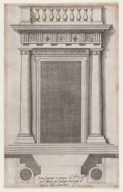 Speculum Romanae Magnificentiae: The Main Doorway of the Palazzo della Cancellaria