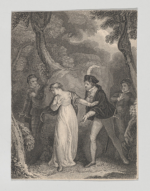 Silvia, Proteus, Valentine and Julia (Shakespeare, Two Gentlemen of Verona, Act 5, Scene 4)