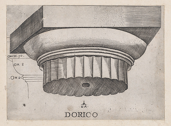 Speculum Romanae Magnificentiae: Doric base