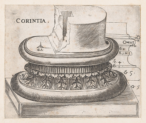 Speculum Romanae Magnificentiae: Corinthian base
