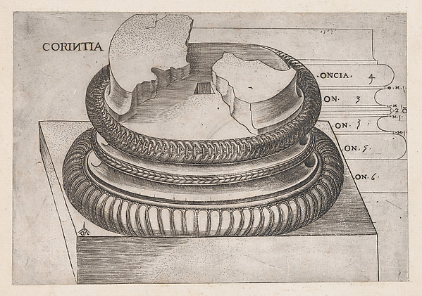 Speculum Romanae Magnificentiae: Corinthian base from the Temple of Mars Ultor, Rome