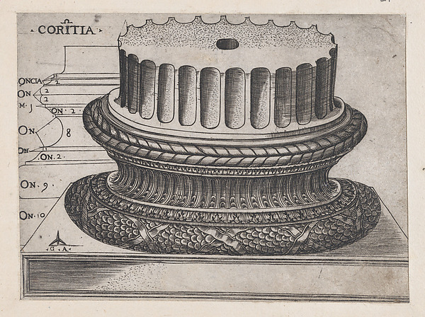 Speculum Romanae Magnificentiae: Corinthian base