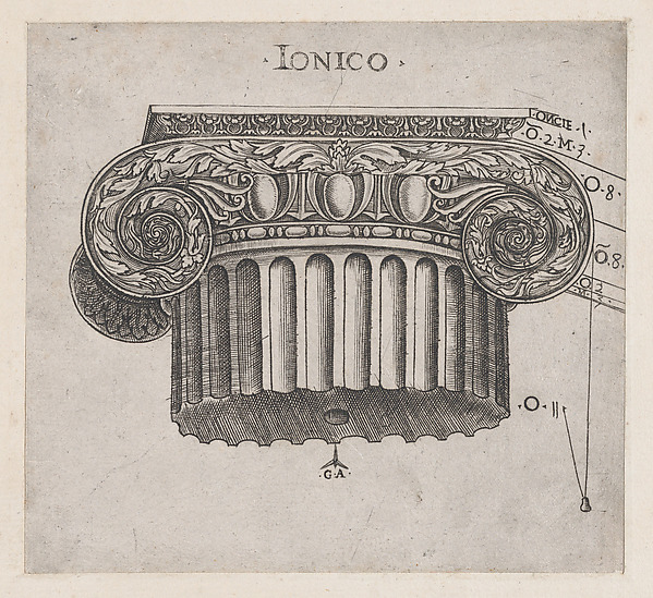 Speculum Romanae Magnificentiae: Ionic capital