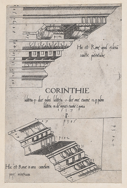 Speculum Romanae Magnificentiae: Entablatures from Santa Pudenziana and the Arch of Camigliano