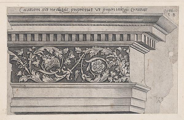 Speculum Romanae Magnificentiae: Ionic Entablature