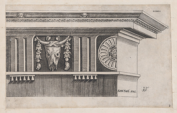 Speculum Romanae Magnificentiae: Doric Entablature