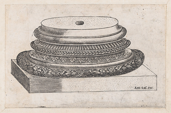 Speculum Romanae Magnificentiae: Decorated base