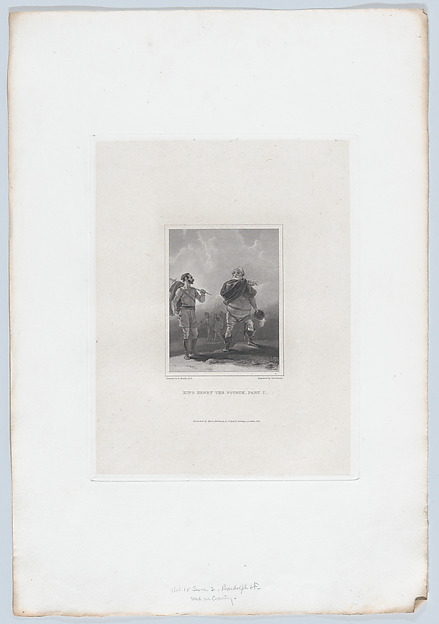 Falstaff and Bardolph, on a Road near Coventry (Shakespeare, King Henry IV, Part I, Act 4, Scene 2)