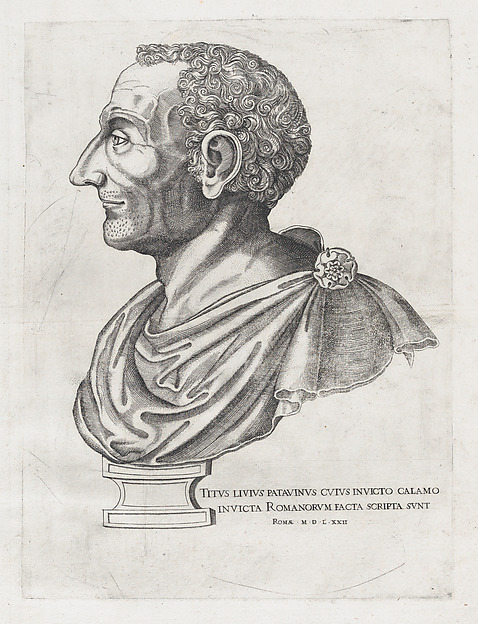 Speculum Romanae Magnificentiae: Bust of Livy