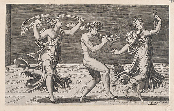 Speculum Romanae Magnificentiae: Dance of Fauns and Bacchants