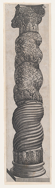 Speculum Romanae Magnificentiae: Grotesque Winding Column in St. Peter's
