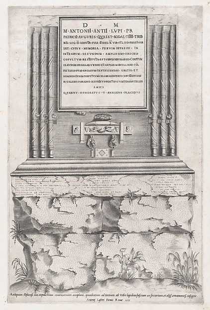 Speculum Romanae Magnificentiae: Sepulchre of Lupus