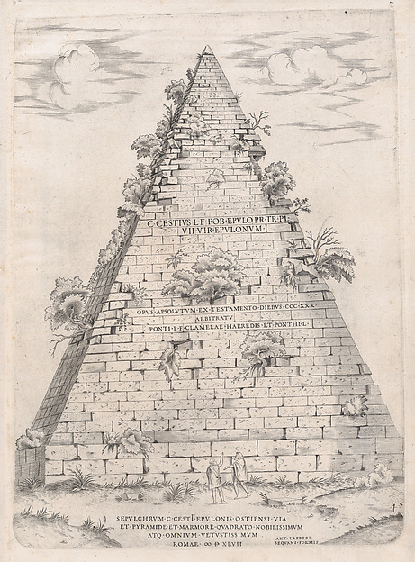Speculum Romanae Magnificentiae: Pyramid of Caius Cestius