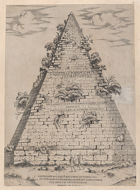 Speculum Romanae Magnificentiae: Pyramid of Caius Cestius