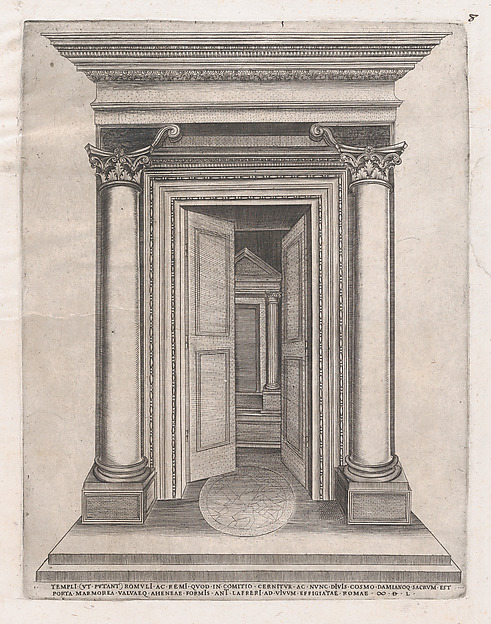 Speculum Romanae Magnificentiae: Portico of the Temple of Romulus