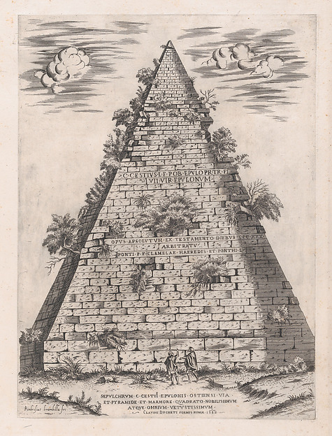 Speculum Romanae Magnificentiae: Pyramid of Caius Cestius