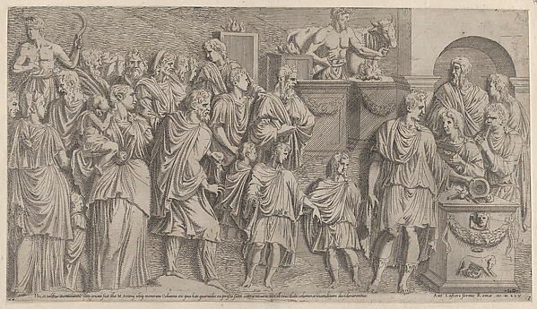 A Sacrifice, copied from a relief on Trajans Column