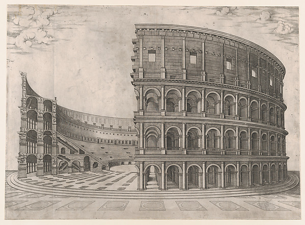 Speculum Romanae Magnificentiae: Interior and Exterior of the Colosseum