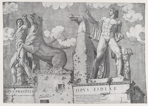 Statues of the Dioscuri at the Quirinal, Rome