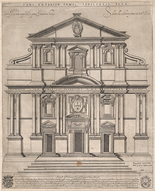 The Gesù, Rome, from the 'Speculum Romanae Magnificentiae:'
