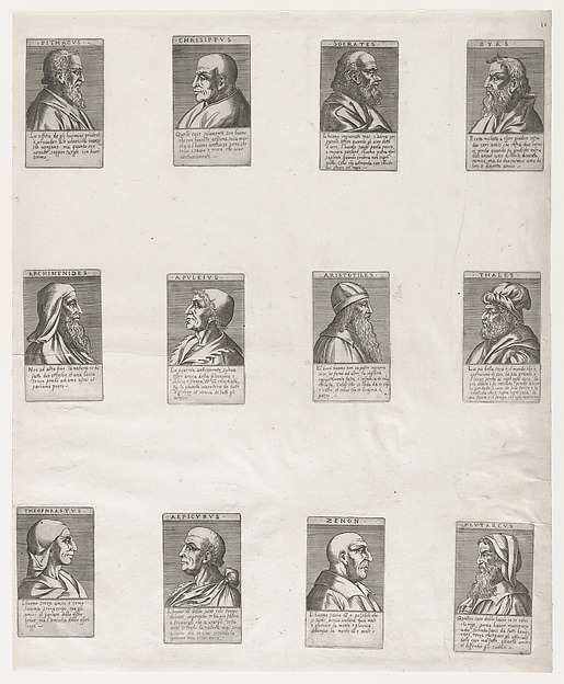 Speculum Romanae Magnificentiae: Portraits of the Ancient Philosophers