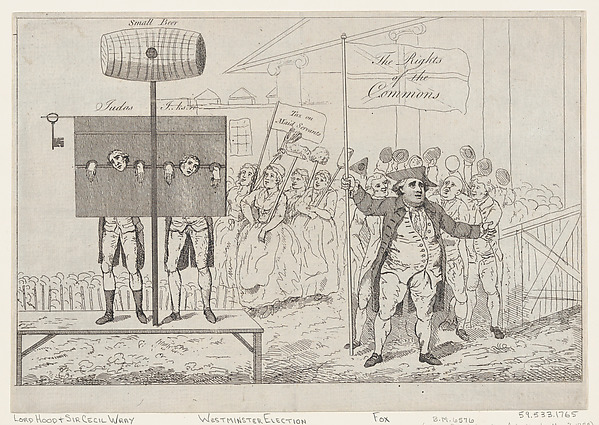 Sir Cecil Wray in the Pillory