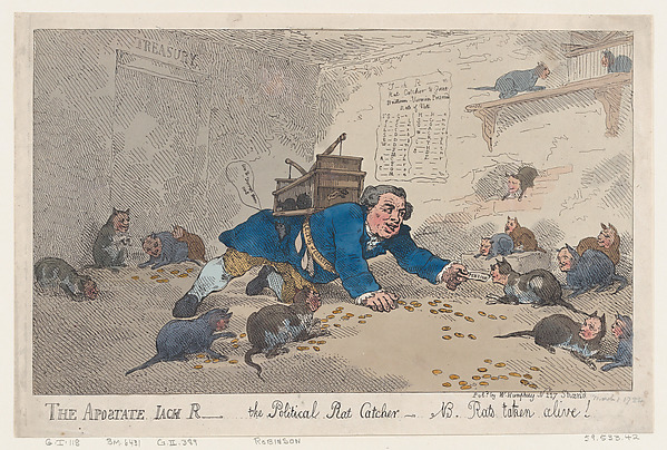 The Apostate Jack Robinson, The Political Rat Catcher–N.B. Rats Taken Alive!