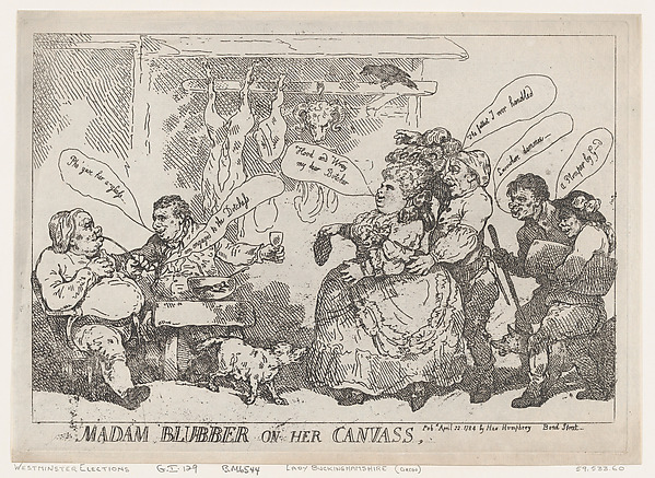 Madam Blubber On Her Canvass by Thomas Rowlandson, The Metropolitan Museum of Art