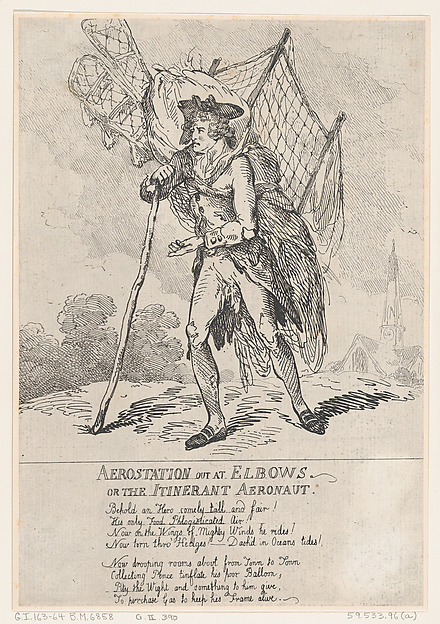 Aerostation out at Elbows, or The Itinerant Aeronaut
