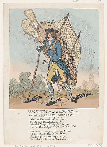 Aerostation out at Elbows, or The Itinerant Aeronaut